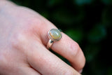 Ring with precious opal
