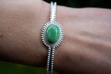 Bracelet en argent 925 avec pierre de variscite