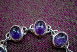Bracelet avec améthystes en argent 925
