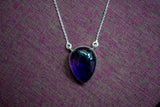 Collier avec améthyste en forme de goutte