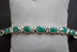 Bracelet avec émeraudes de l'inde