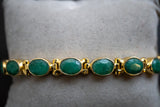 Bracelet avec émeraudes de l'inde