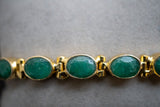 Bracelet avec émeraudes de l'inde