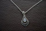 Pendentif en argent 925 et quartz rose