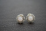 Boucles d’oreilles en quartz rose – Fleur de tendresse
