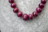 Collier en Rubis de Birmanie – Montage à Nœuds