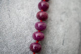 Collier en Rubis de Birmanie – Montage à Nœuds