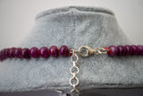 Collier en Rubis de Birmanie – Montage à Nœuds
