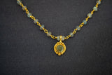 Collier avec labradorite en argent 925 vermeil