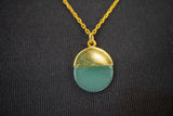Collier avec agates indiennes en argent 925 vermeil