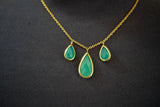 Collier avec Chrysoprase
