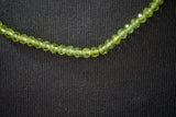Collier peridots avec fermoir en argent 925 (3mm)