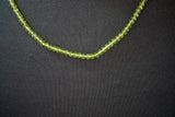 Collier peridots avec fermoir en argent 925 (3mm)