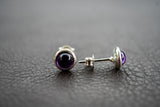 Ohrstecker mit Amethyst (klein)