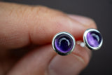 Ohrstecker mit Amethyst (klein)