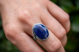 Bague en argent 925 avec saphir bleu – Élégance et éclat intemporel