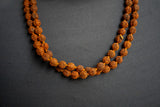 Collier Traditionnel Rudraksha en Perles Naturelles