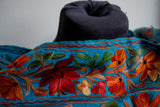 Embroidered Wool Shawl