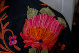 Embroidered silk jacket