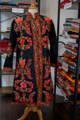 Embroidered silk jacket