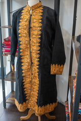 Embroidered silk jacket