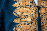 Embroidered silk jacket