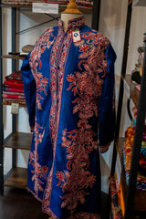 Veste en soie brodée