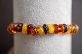 Bracelet perles d'Ambre multicolores