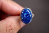 Bague Ovale en Argent 925 avec Lapis Lazuli