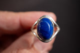 Bague Ovale en Argent 925 avec Lapis Lazuli