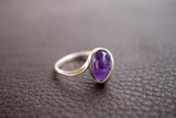 Bague Élégante en Améthyste