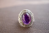 Bague Élégante en Améthyste