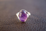 Bague avec Améthyste Naturelle