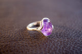 Bague avec Améthyste Naturelle