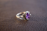 Bague avec Améthyste Naturelle