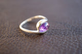 Bague avec améthyste en argent 925