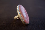 Bague en Argent 925 avec Rhodochrosite