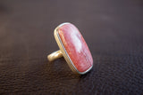 Bague en Argent 925 avec Rhodochrosite