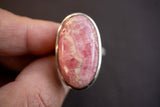 Bague en Argent 925 avec Rhodochrosite