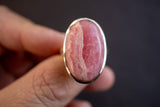 Bague en Argent 925 avec Rhodochrosite