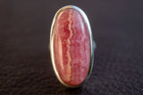 Bague en Argent 925 avec Rhodochrosite