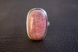 Bague en Argent 925 avec Rhodochrosite