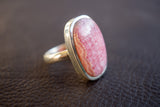 Bague en Argent 925 avec Rhodochrosite