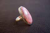 Bague en Argent 925 avec Rhodochrosite