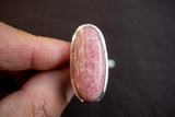 Bague en Argent 925 avec Rhodochrosite