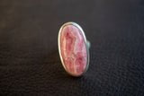 Bague en Argent 925 avec Rhodochrosite