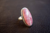 Bague en Argent 925 avec Rhodochrosite