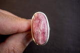 Bague en Argent 925 avec Rhodochrosite