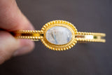 Bracelet avec labradorite blanche ovale