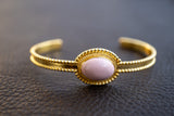 Bracelet avec opale rose
